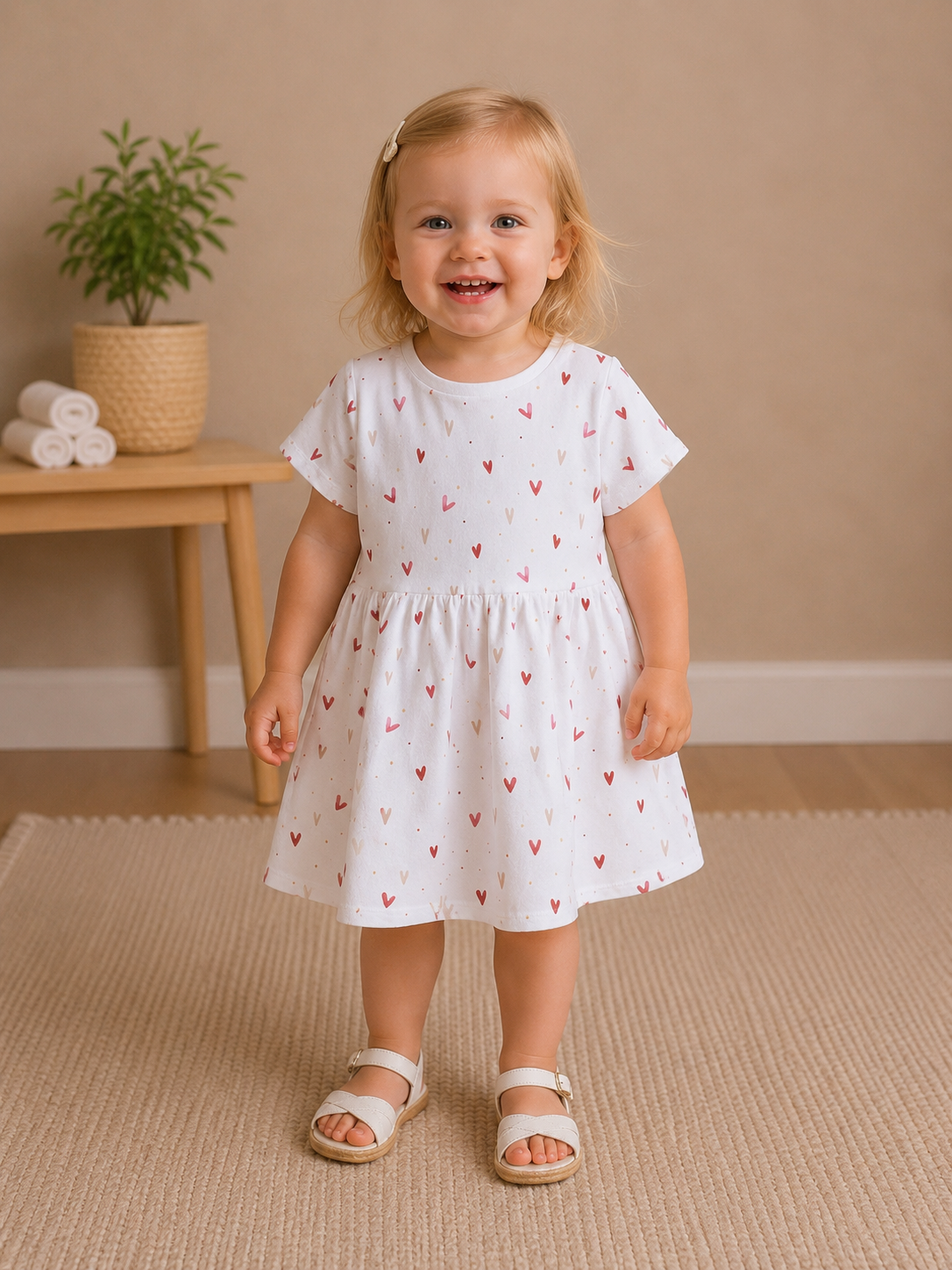 Shirt-Kleid Herzen